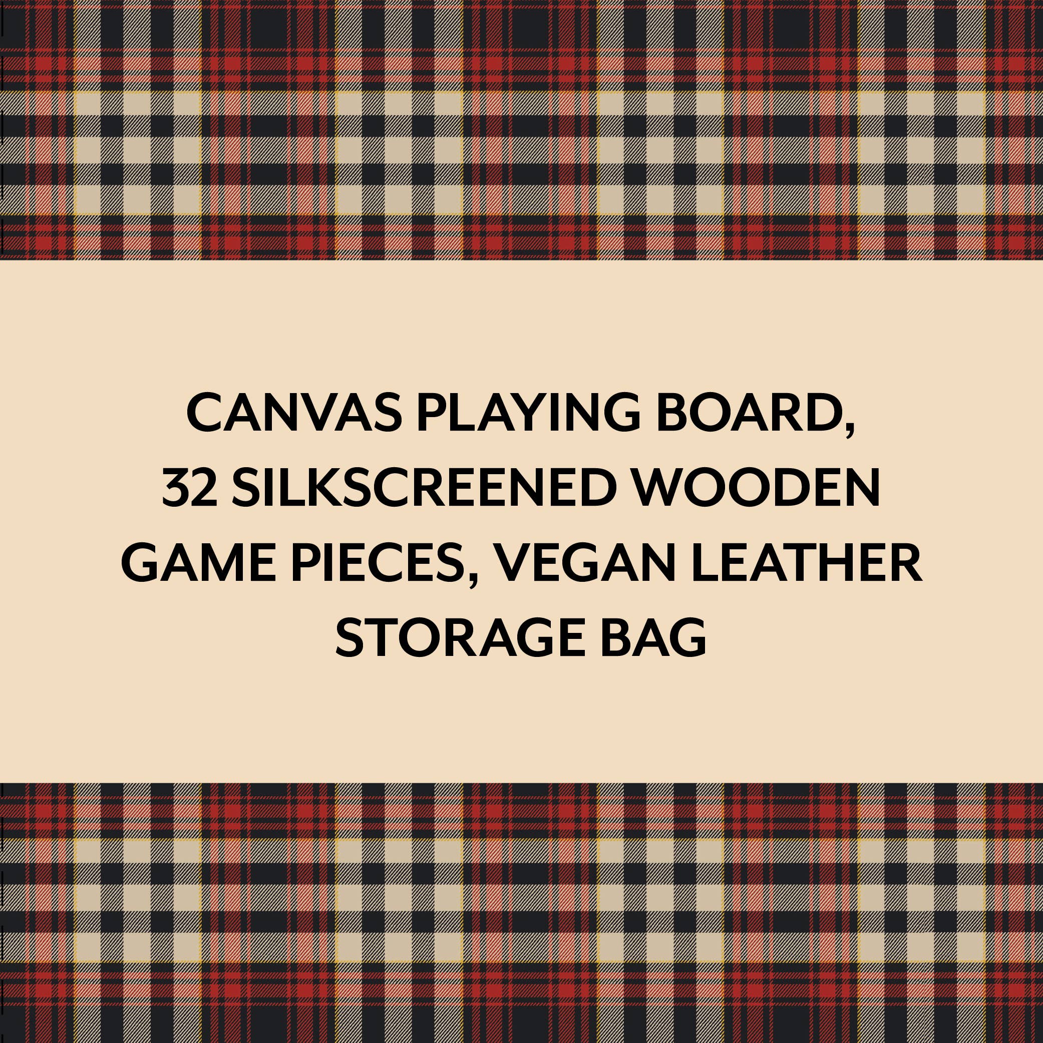 Pendleton Red Black Check Pattern Chess & Checkers