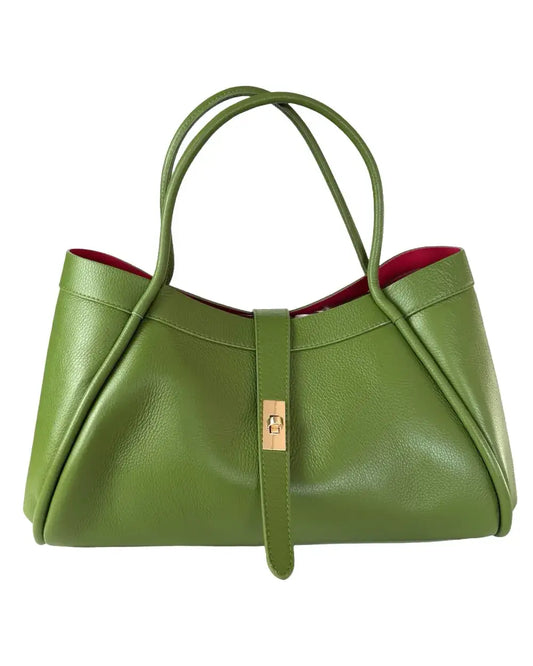 Stella Bag in Olive Togo Leather