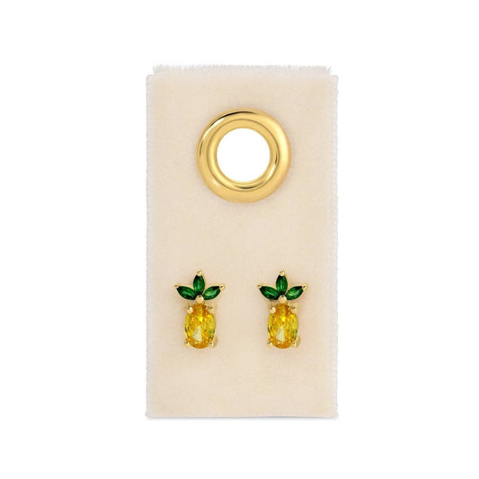 Pineapple Studs on Velvet Tags