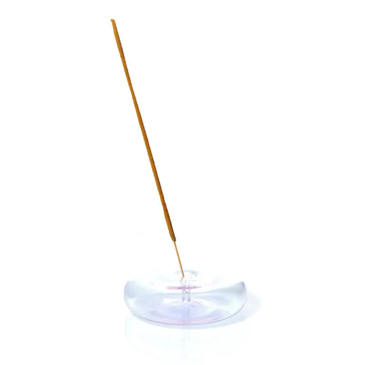 Dimple Handblown Glass Incense Holder