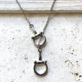 Load image into Gallery viewer, Silver Horse bit Necklace
