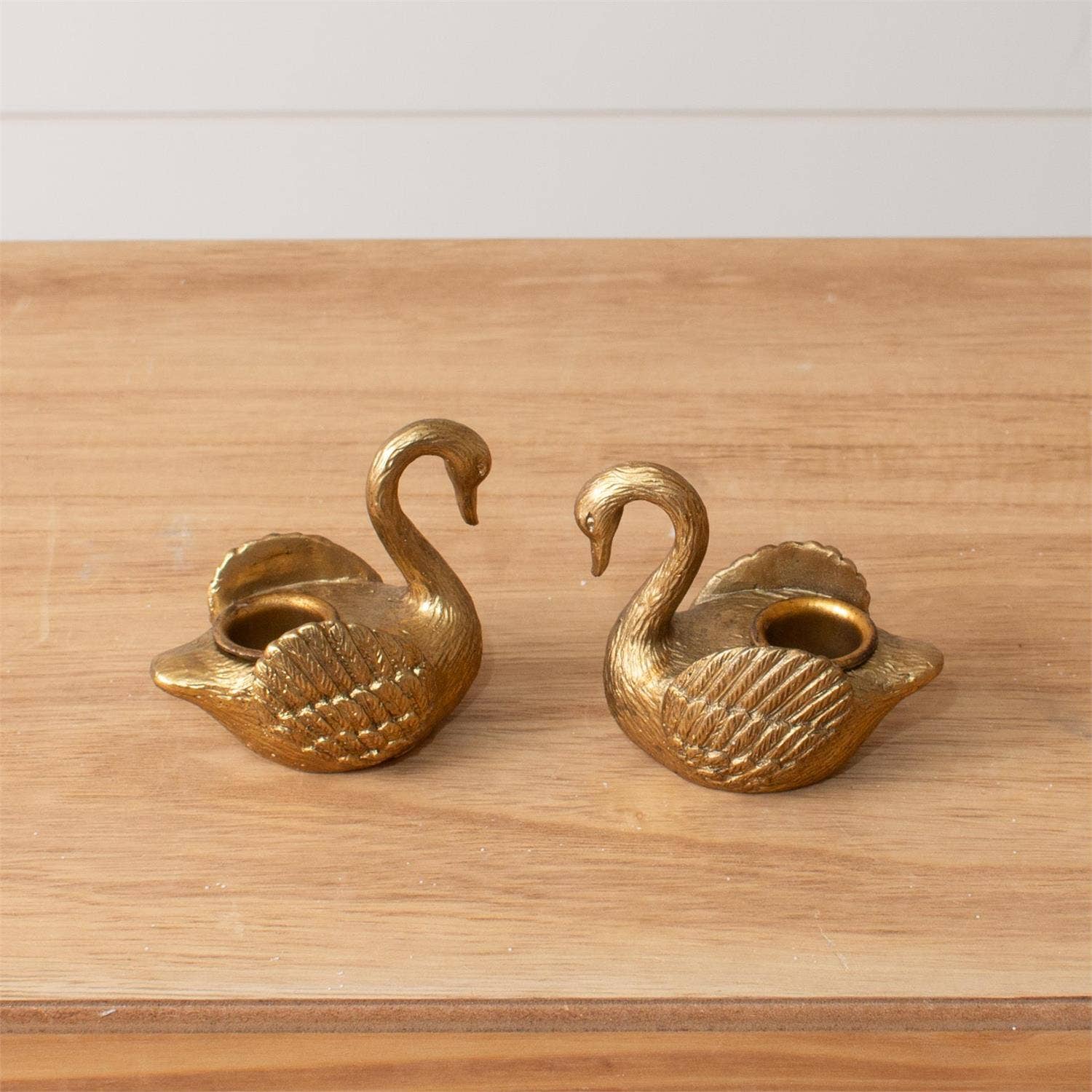 Swan Tapered Candle Holders