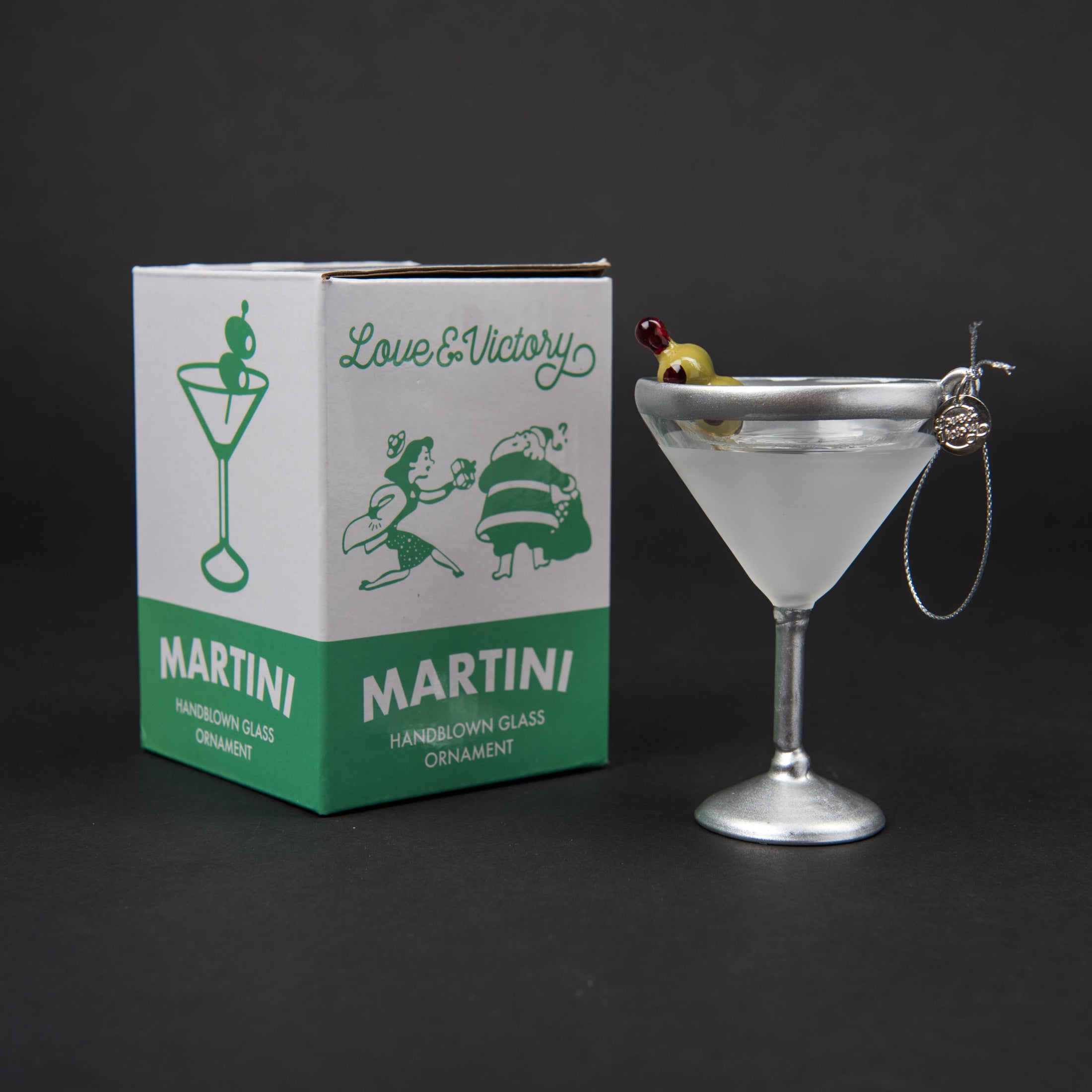 Martini Cocktail Holiday Ornament