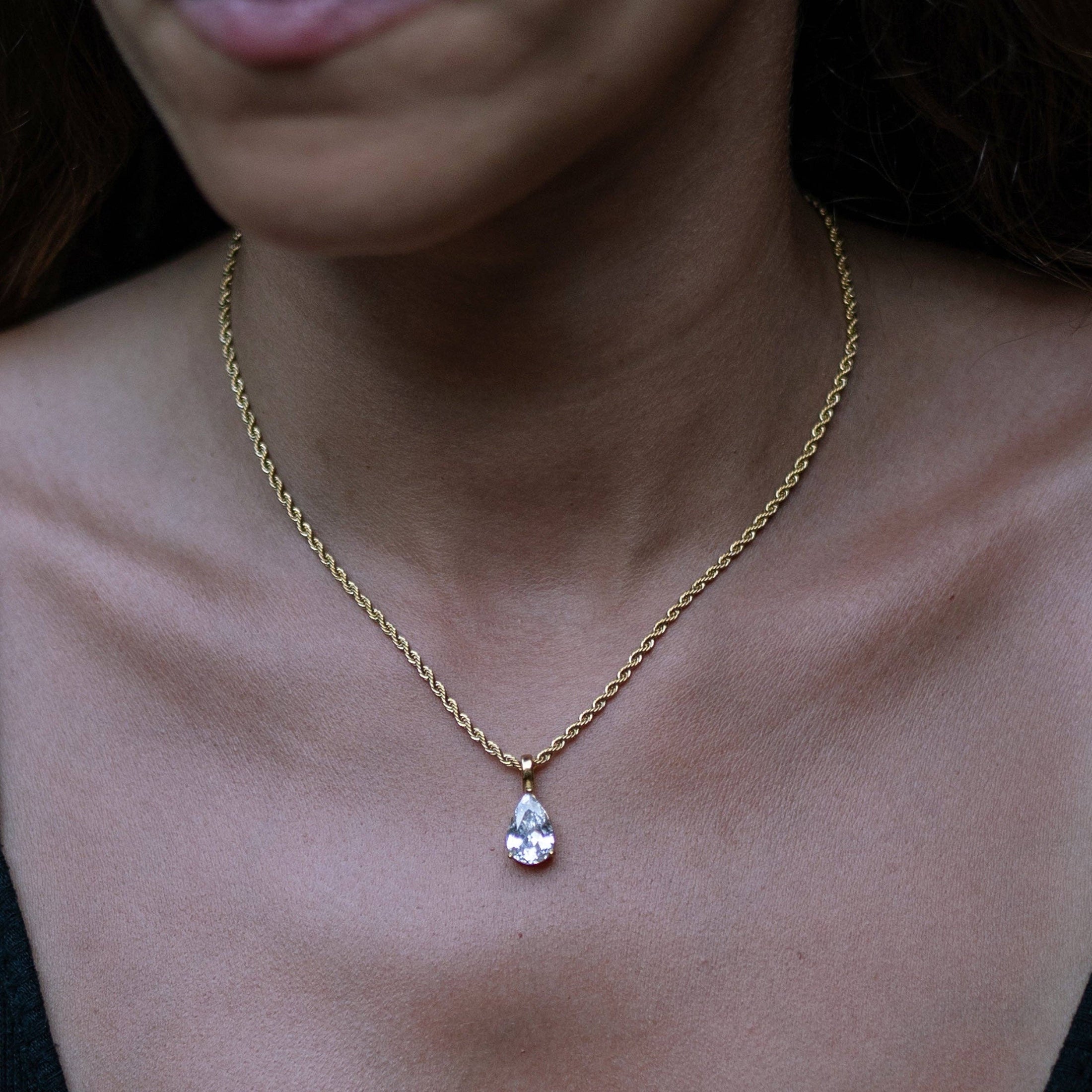 Marita Cubic Zirconia Pendant Necklace