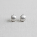 Load image into Gallery viewer, Matte Silver Stud Earrings
