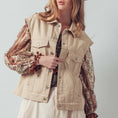Load image into Gallery viewer, Chasing Sunsets Embroidered Denim Vest
