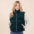 Load image into Gallery viewer, Corduroy Puffer Vest
