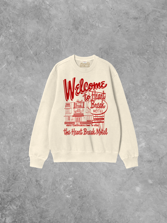 Heart Break Motel Oversized 90's Sweatshirt