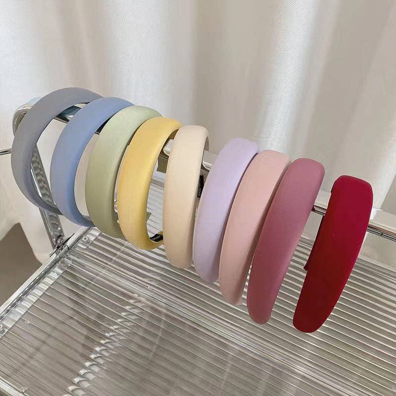 Padded Satin Headband Assortment