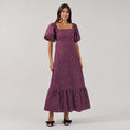 Load image into Gallery viewer, Xena Puff Sleeve Maxi Dress
